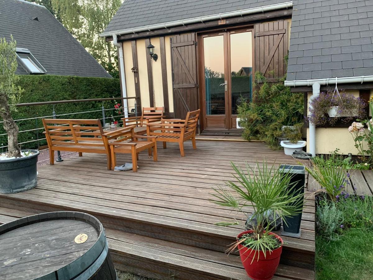 Le Chalet Normand 메르빌프랑세빌플라쥐 외부 사진